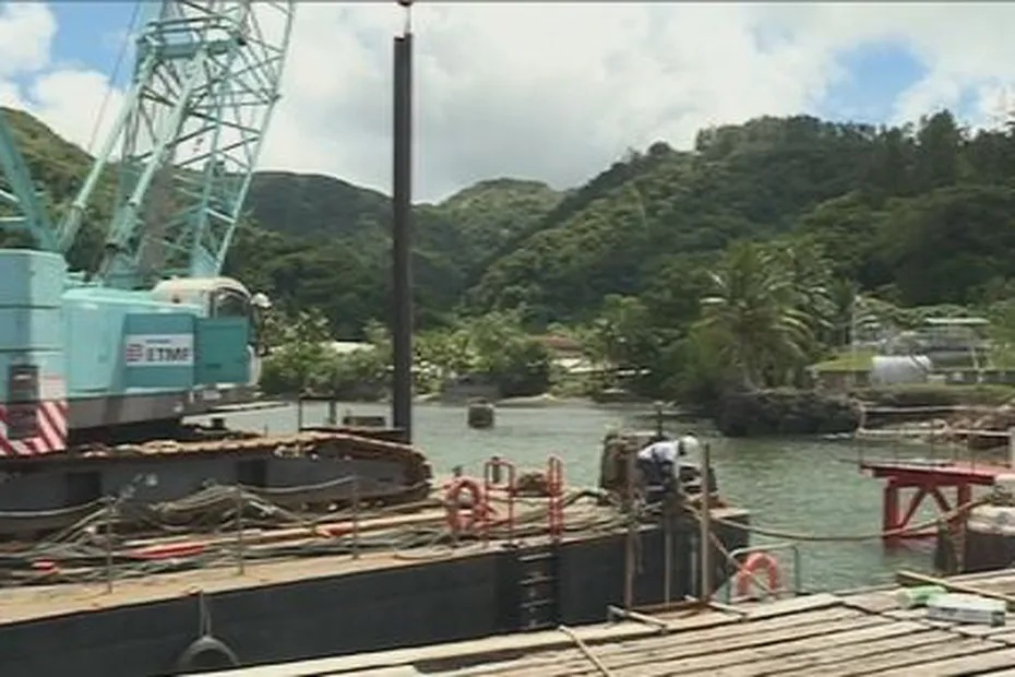 Photo du quai Leava à Futuna.