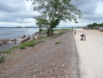 Protection des berges du fleuve Congo.