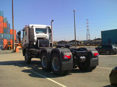 TRACTEUR MAN 6x6 avec SELETTE ATTELAGE 